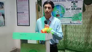 LADISHA WITH GREAT MESSAGES ON WORLD ENVIRONMENT DAY CELEBRATION AT DPS SCHOOL GOHAN VAILOO 2024 [upl. by Grose669]