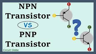 The Difference Between NPN And PNP Transistor [upl. by Nwahsirhc]