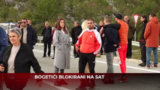 Mještani Bogetića blokirali put Nikšić Podgorica [upl. by Adnwahsat]