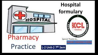 Hospital Formulary  Definition Advantage  Parts of Formulary L2 Unit2 Pharmacy Practice 7th sem [upl. by Coppins811]