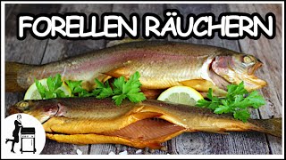 Forellen räuchern  Fisch heißräuchern  Fisch Rezepte  El Fuego Portland XXL [upl. by Leshia537]