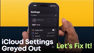 Why iCloud Greyed Out in iPhone Settings  How to Fix [upl. by Bergess564]