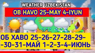 Uzbekistan Toshkent ob havo 10 kunlik  Об хаво Ташкент 10 кунлик uzbekistan tashkent [upl. by Brosine]