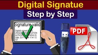 how to sign digital signature on pdf or documents  how to create digital signature in pdf [upl. by Aleacin20]