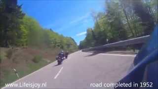 Black Forest Highstreet Germany BMW chasing Aprilia Motorbike B500 [upl. by Ayam]