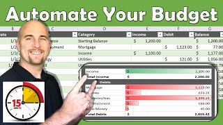 Excel Budget Template  Automate your budget in 15 minutes [upl. by Ailekat]