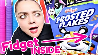 Fidget Toys INSIDE Cereal Box NOT CLICKBAIT [upl. by Anrehs]