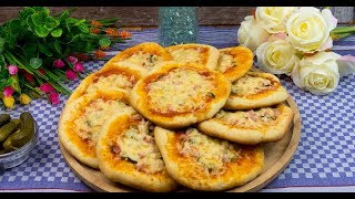 Mini pizza cu șuncă și castraveți murați  cel mai bun deliciu pentru mic și mare [upl. by Kehoe]