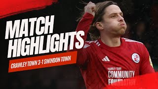 HIGHLIGHTS  Crawley Town vS Swindon Town [upl. by Ernest]