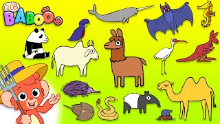 Animal ABC Puzzle  Club Baboo  Learn the ALPHABET with Fun Animals [upl. by Elle]