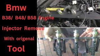 Bmw B38B48B58Fuel injector Remove and original tool usingfuel Injector🚘Car Doctor [upl. by Mada]