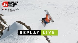 Replay Live  FWT18 VallnordArcalís Andorra  Freeride World Tour 2018 [upl. by Anilem789]