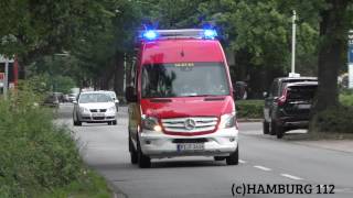 Neufahrzeug mit Hornwechsel Nagelneuer GWL1 Freiwillige Feuerwehr Schenefeld [upl. by Borgeson]