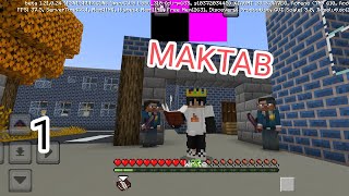 Maktab 🏫 seriali minecraft roy rederp [upl. by Nylirehc]