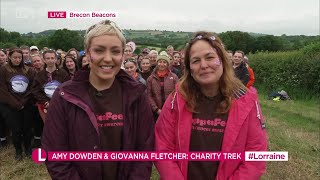 Amy Dowden Giovanna Fletcher Discuss Their Charity CoppaFeel Trek On Lorraine 13062024 [upl. by Jojo]