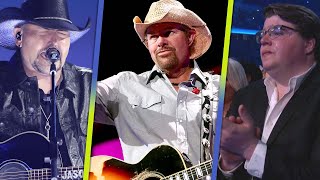 Toby Keith’s Son Cries During Jason Aldean’s ACM Awards Tribute Performance [upl. by Ellimaj]