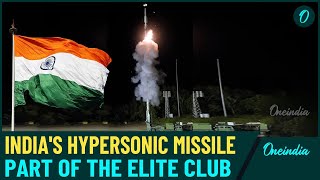 Indias Successful Test of Hypersonic Missile Marks a New Era in Defense Technology WATCH [upl. by Berstine]