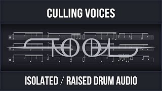 Tool  Culling Voices Isolated Audio Dark Theme  Drum Sheet Music [upl. by Akeryt113]