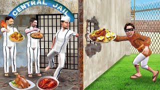 Jail Deewar Se Secret Chicken Biryani Chicken Roast Street Food Hindi Kahaniya Hindi Moral Stories [upl. by Bonnie345]