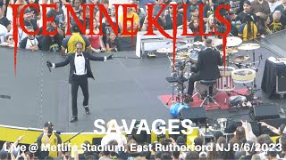 Ice Nine Kills  SAVAGES LIVE  Metlife Stadium East Rutherford NJ 862023 [upl. by Nathanael]