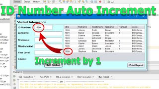 Java Maven  Auto Fill and Auto increment Number in JTextField  Netbeans 16 with MYSQL Server [upl. by Lizned]