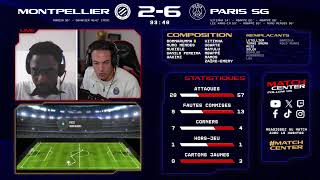 Match Center  Montpellier v Paris SaintGermain [upl. by Sekyere]