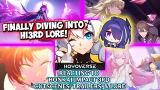 REACTING TO ALL HONKAI IMPACT 3RD CUTSCENES STORY amp LORE [upl. by Norrv927]