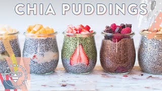 5 CHIA PUDDINGS with So Delicious  VEGAN RECIPE  HONEYSUCKLE [upl. by Lantz]