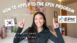 How to Apply to the EPIK Program  Online Application Lesson Plan Interview Process Visa Process [upl. by Armond]