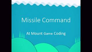 How to program Missile Command in Visual Studio and C using MonoGame MissileCommand [upl. by Eiknarf68]