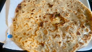 Single layer Aloo paratha recipe  Easy single layer paratha recipe  Aloo paratha recipe  Aloo [upl. by Oijile]