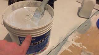 How to tank waterproof a shower bathroom etc with mapei shower waterproofing kit [upl. by Ellebasi565]