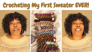 I crocheted my very first sweater in 23 DAYS using mini skeins  Rhinebeck 2022 [upl. by Gwenn]