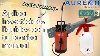 Aplica CORRECTAMENTE insecticidas líquidos con tu bomba aspersora manual [upl. by Nylaehs713]