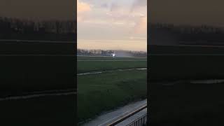 Transavia B737800 takeoff from Amsterdam polderbaan shorts planespotting [upl. by Furnary]