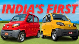 Bajaj Qute 2023 Review India’s First Quadricycle 28 lakh [upl. by Kimon]