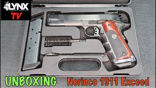 Lynx FA TV  Unboxing of our Norinco 1911 Exceed 45ACP [upl. by Eirok591]