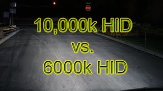 10000k HID vs 6000k HID [upl. by Hovey]