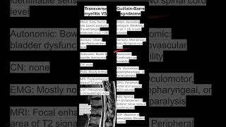 Transverse myelitis VS GuillainBarre syndrome [upl. by Lesirg104]