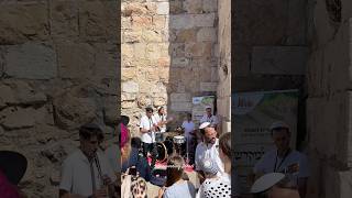 Sukkot celebrations near the Jaffa Gate of the Old City in Jerusalem Israel 2024 [upl. by Comfort]