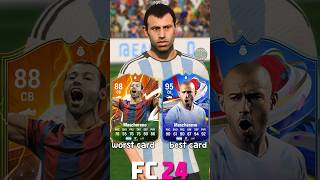 🇦🇷 JAVIER MASCHERANO worst vs best card in EVERY FIFA 1024⚽ fifa eafc24 fc24 mascherano [upl. by Hodgkinson523]