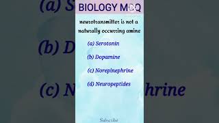 neurotransmitter is notmedicaleducationneetmcqs [upl. by Boykins917]