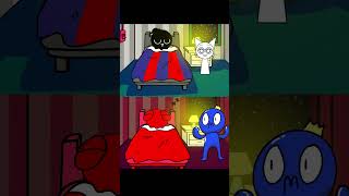 Wake up baby black VS baby Blue  Incredibox Sprunki VS Rainbow Friends Animation Meme shorts [upl. by Oizirbaf]