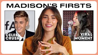 Madison Beer Reveals Her quotFirstquot Everything  Teen Vogue [upl. by Esinad]