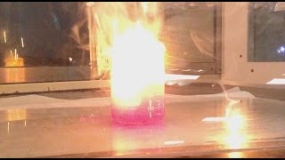 Sodium water and Phenolphthalein Demo [upl. by Esmerelda587]