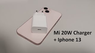 Mi Charger 20 watt  Iphone 13 charging test [upl. by Heymann]