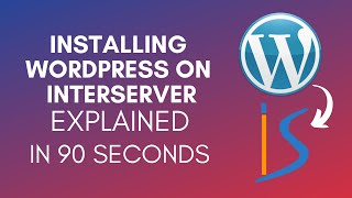 How To Install WordPress On InterServer 2024 [upl. by Wyatt]