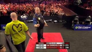 PDC European Championships 2012  Second Round  van Barneveld VS van Gerwen [upl. by Ayhay]