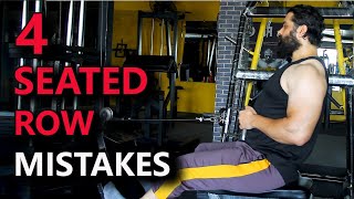 4 seated row exercise mistakes hindi urdu [upl. by Anitsirt]