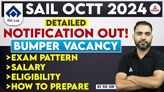 SAIL OCTT Recruitment 2024  SAIL OCTT Syllabus Exam Pattern Salary amp Eligibility  Full Details [upl. by Naujet]